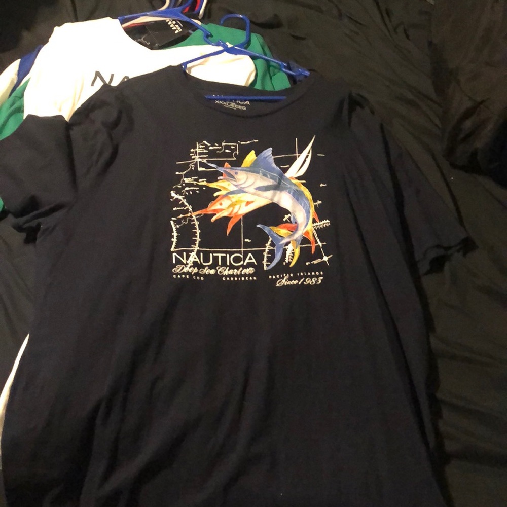 Nautica fish shirt